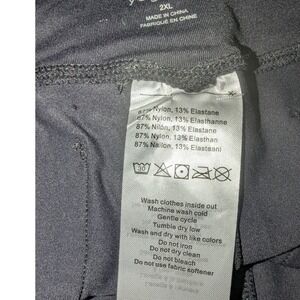 Yogipace Yoga Pants Women 2XL Petite Black Excellent 4-Pocket Bootcut YCW1006-27